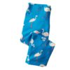 Legging fille bleu avec flamant-rose