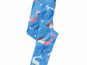 Legging fille bleu avec sirènes
