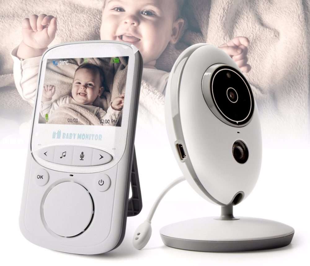 Moniteur bébé sans fil - Baby Monitor audio, caméra infrarouge, écran LCD -  Berceuse, interphone, talkie walkie