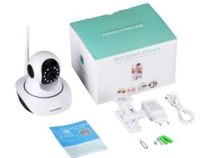 Caméra sans fil intelligente -Surveillance bébé avec accessoires dans son emballage