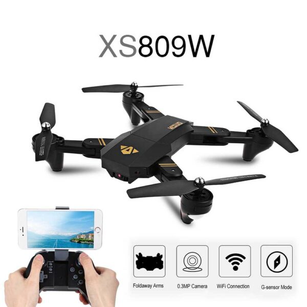 Drone quadcopter XS809W - Télécommandé avec smartphone et manette