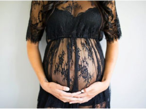 Robe dentelles maternité - Robe sexy pour femme enceinte
