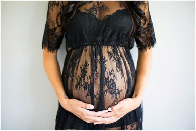 Robe dentelles sexy femme enceinte - Robe de maternité