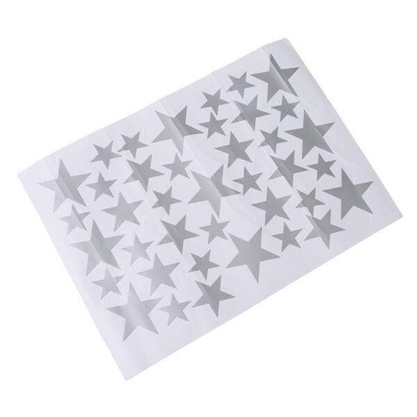 Stickers muraux étoiles argent - couleur gris - déco chambre