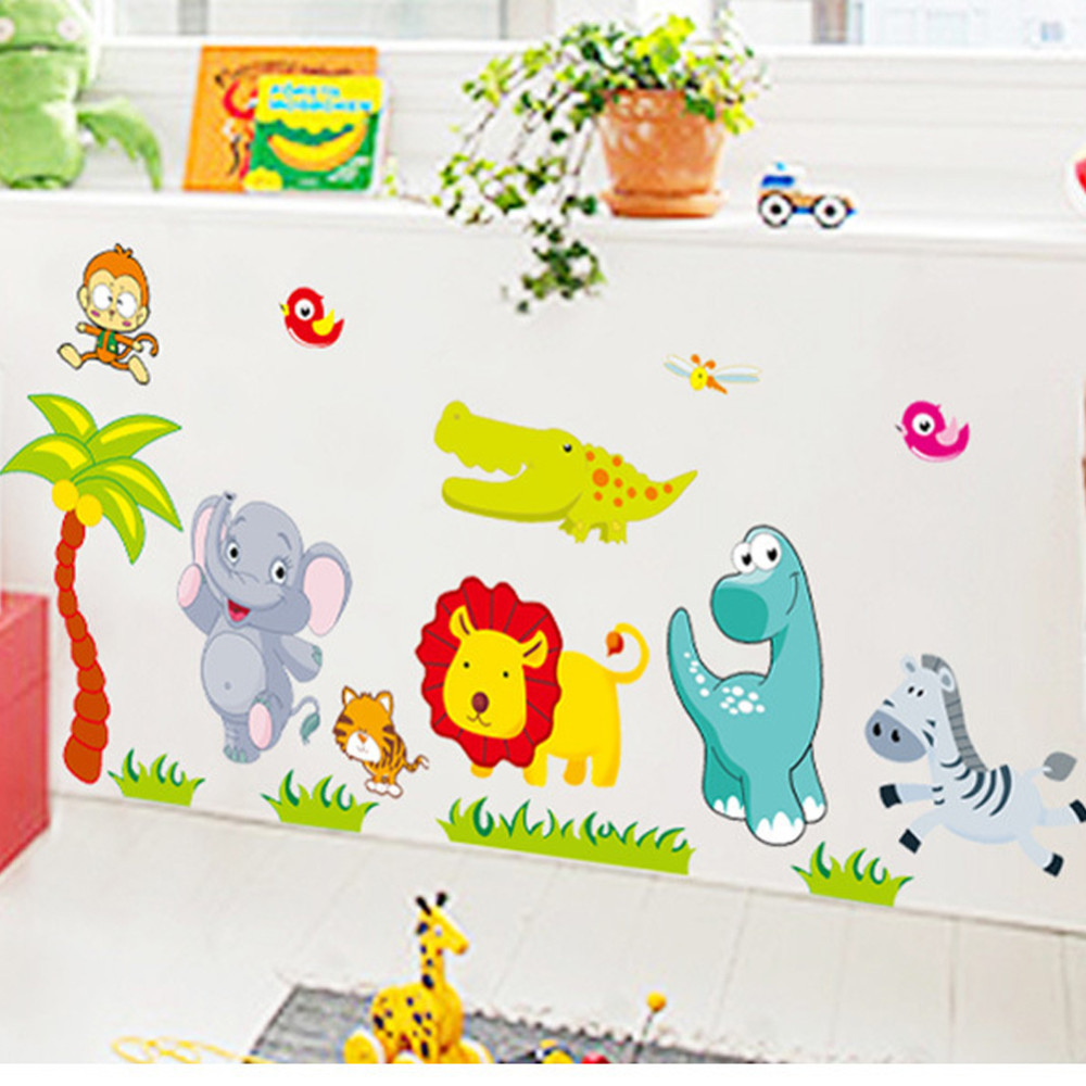 Stickers animaux élégants - Stickers chambre bebe. Stickers enfant animaux,  Stickers muraux animaux, Stickers chambre bébé garçon. Stickers chambre