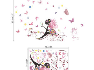 Dimensions du sticker mural de la fée