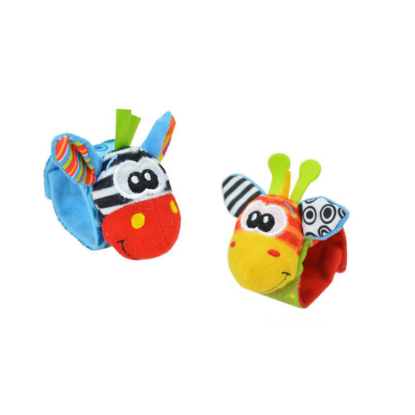 Doudous animaux en bracelets pour bébé