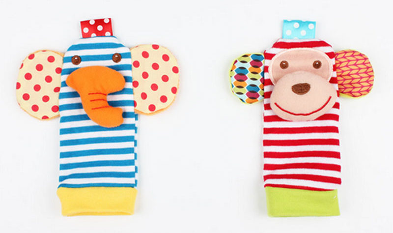 Doudou éléphant et singe pour bébé