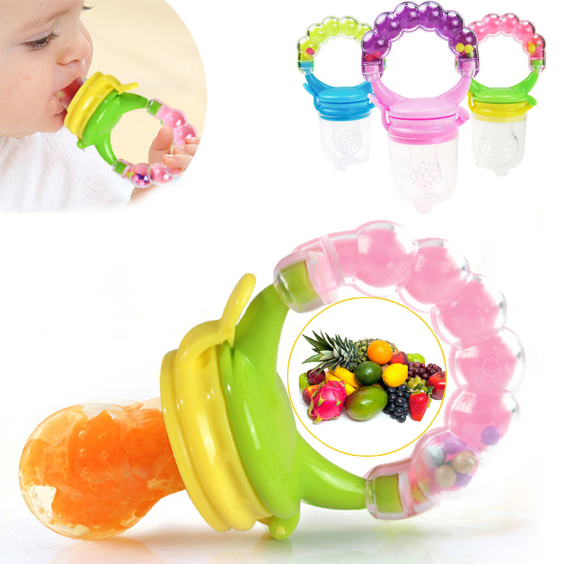 TéTine D'Alimentation Pour BéBé,Sucette Fruit Pour Bebe,3 Tetine