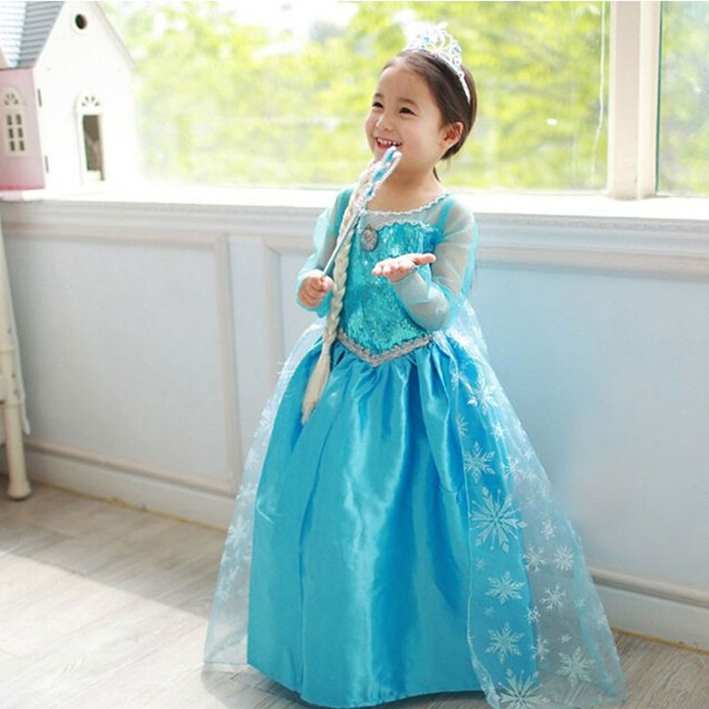 YADODO Deguisement Reine des Neiges Fille 2 ans 3 ans Robe Elsa