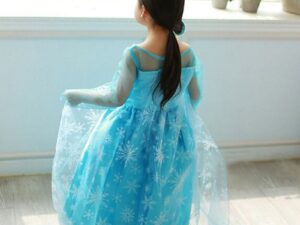 Vue de dos - Robe enfant Elsa de la Reine des Neiges
