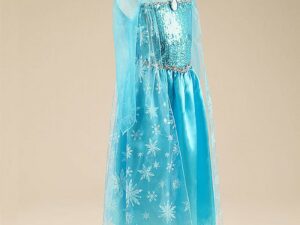 Vue de profil - Jolie robe Elsa pour enfant