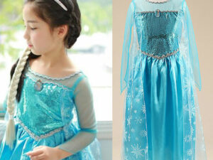 Magnifique robe pas cher Elsa pour enfant