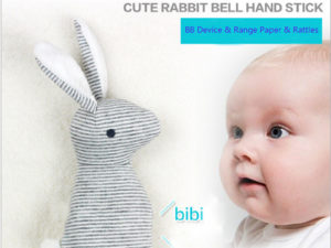 Doudou en forme de lapin pour bébé fille ou garçon