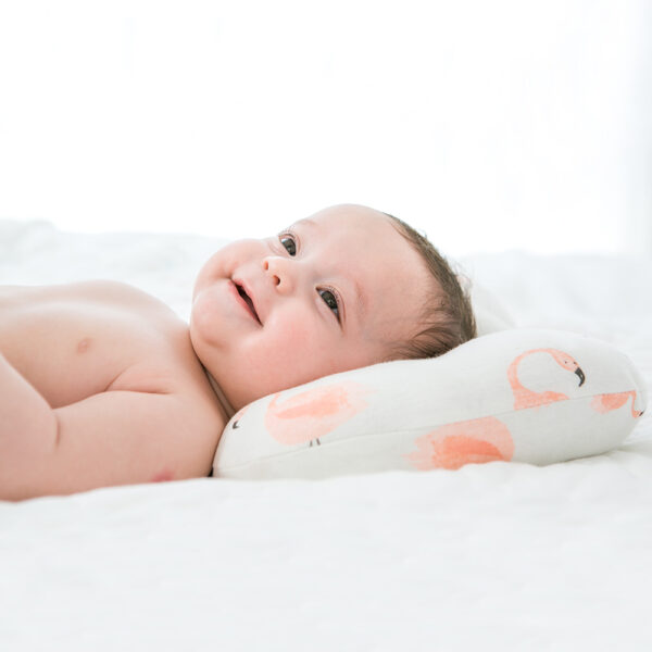 Joli oreiller pour bébé anti tête plate - oreille en coton et polyester