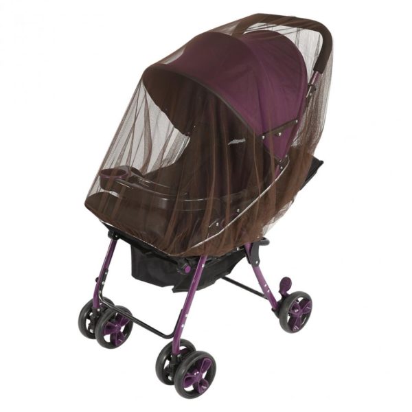 Moustiquaire poussette bébé - couleur café