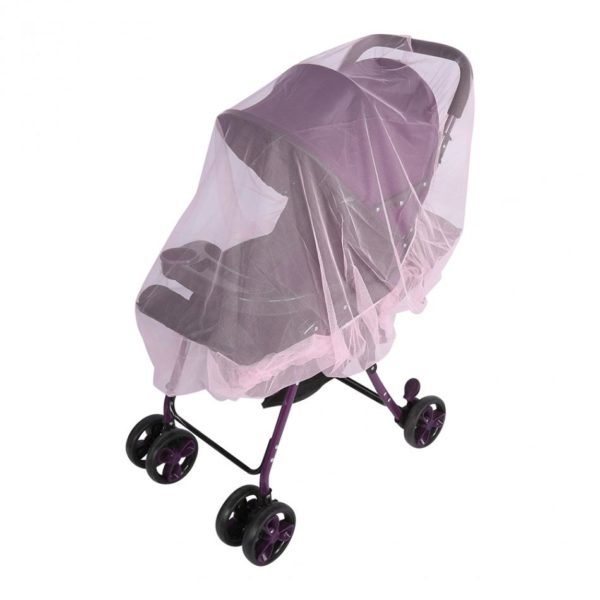 Moustiquaire poussette bébé - couleur rose
