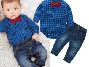 Ensemble Bebe Garcon 3 A 24 Mois Jean Chemise Nœud Papillon Ensemble Bebe Garcon 3 A 24 Mois Jean Chemise Nœud Papillon