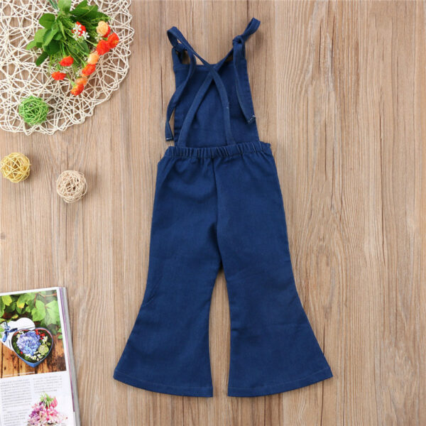 Dos ouvert de la salopette fille ou bébé fille 18 mois / 24 mois