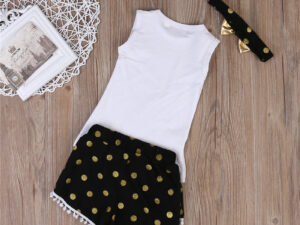 Ensemble 3 pièces pour fille saison été automne