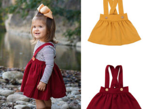 robe moutarde fille
