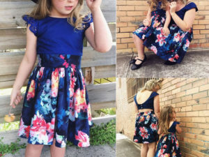 Robe PARISIENNE - Robe pour maman et fille enfant