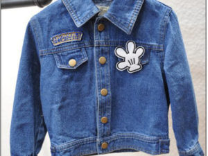 Veste en jean denim Mickey et Dingo pour enfant fille