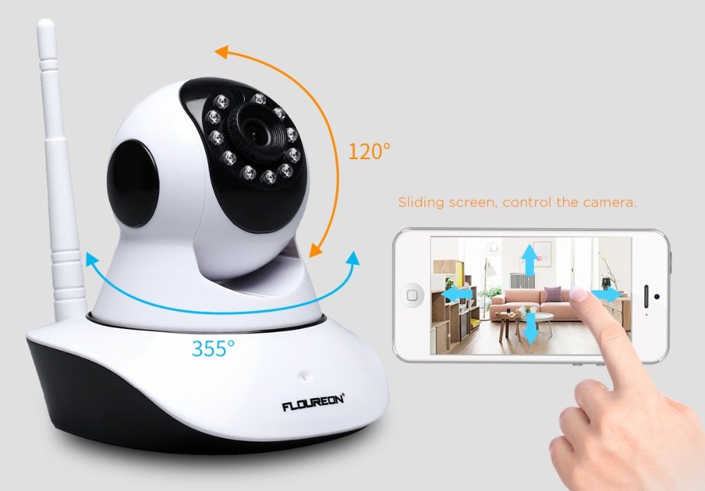 Rotation de la caméra de surveillance bébé avec le smartphone