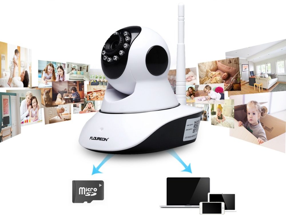 SD Card Caméra sans fil surveillance bébé - enregistrer photos et vidéos
