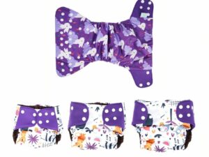 Couches lavables réutilisables ajustables à la taille du bébé