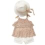 Ensemble fille rose et blanc