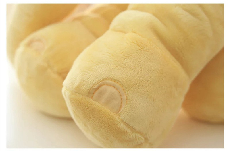 Peluche éléphant jaune - pattes de l'éléphant