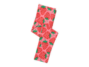 Pantalon legging fille motifs fraises