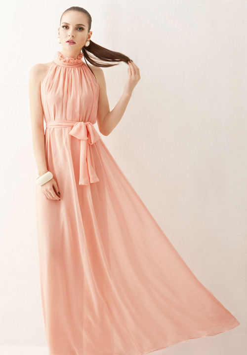 Robe souple en coton et polyester pour femme enceinte