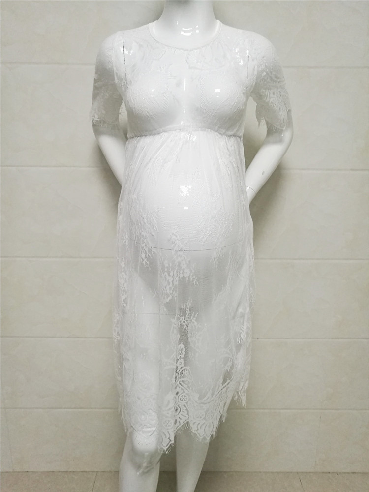 Robe Dentelles Sexy Femme Enceinte Robe De Maternite