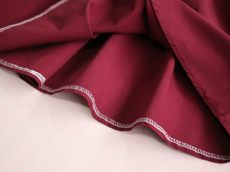 Robe printemps été fille couleur bordeaux
