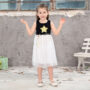 Robe fille avec ceinture pour Noël et autres événements