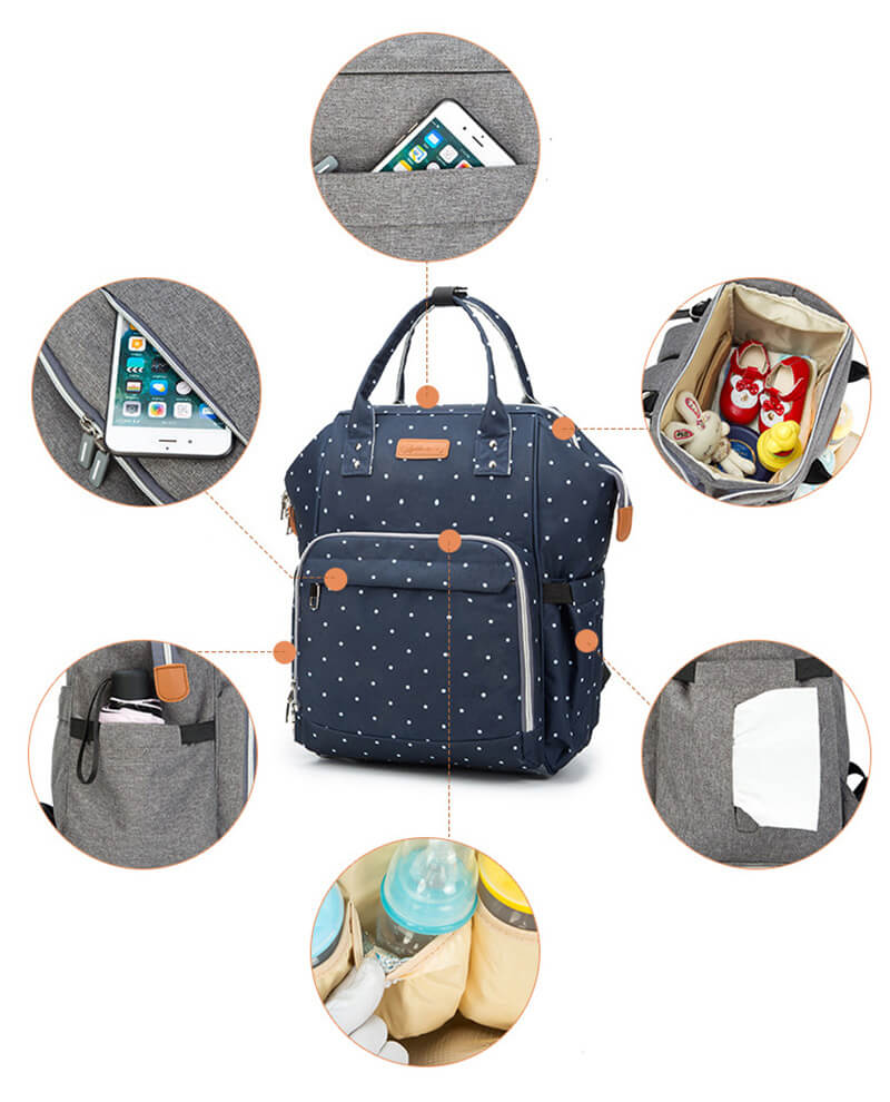 Sac à langer de voyage multipoches
