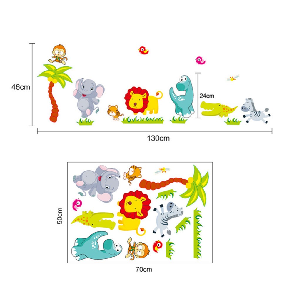 Dimensions des stickers muraux pour décorer la chambre de bébé