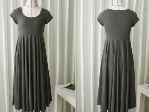 Robe d'été souple - Robe grossesse couleur gris