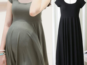 Robe d'été souple pour femme enceinte