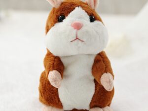 Peluche hamster qui parle et répète ce qu'on dit - Jouet enfant - 15cm