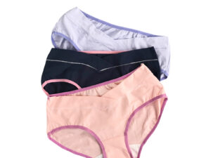 Lot 3 culottes grossesse - couleur rose, bleu marine, mauve