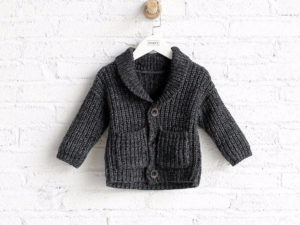 Gilet noir garçon automne, hiver et printemps