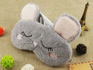 Joli masque de sommeil tête de souris pour la nuit