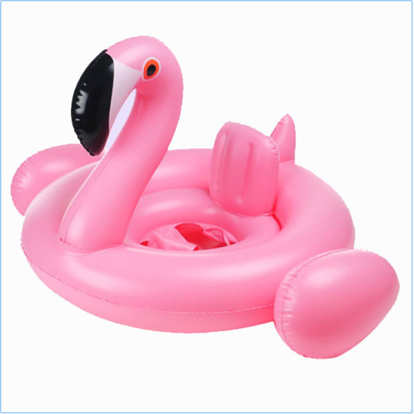 Bouée piscine flamingo avec siège pour bébé