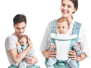 Porte-bébé hipseat couleur vert pour porter bébé plus longtemps