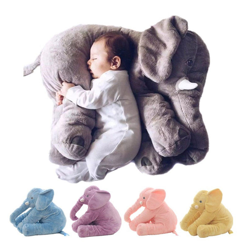 Oreiller en forme d'éléphant pour bébé - Peluche éléphant