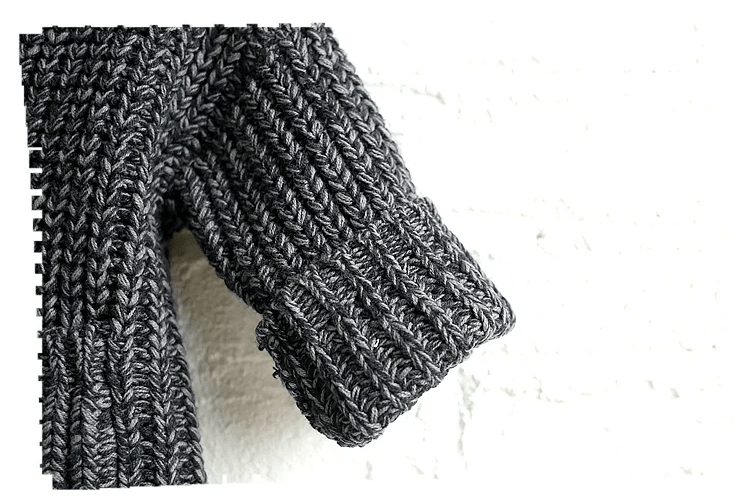 Manche du gilet bébé