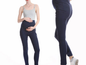 Legging bleu marine pour femme enceinte